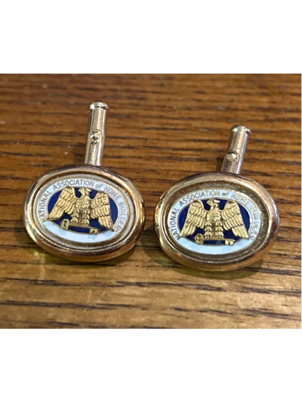 Men's Unbranded Gold & Blue National Association of Home Builders Cuff Links